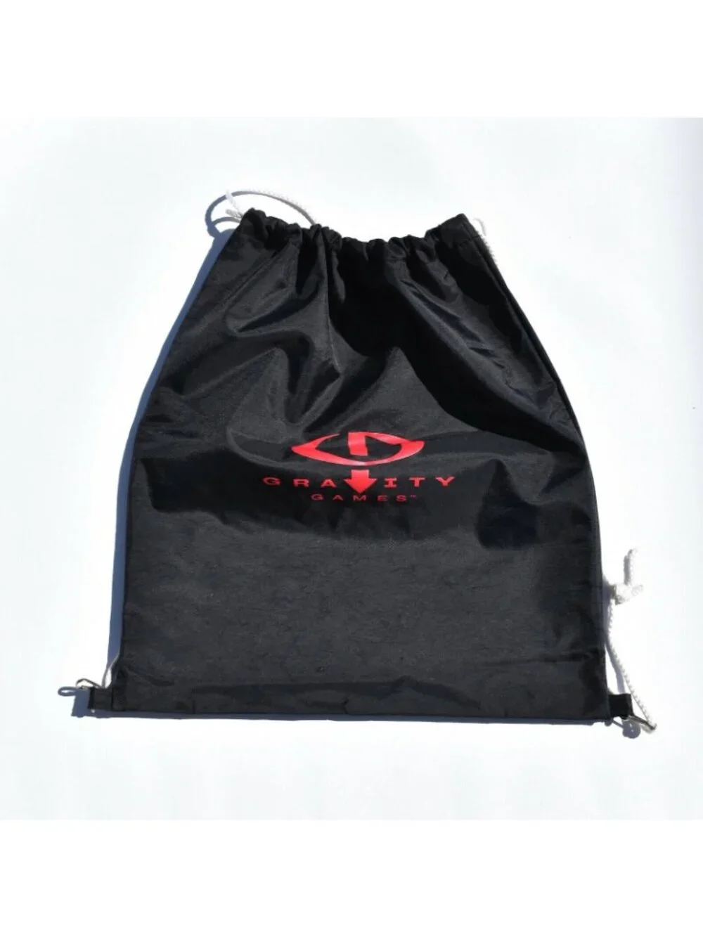 Vintage Gravity Games Drawstring Backpack Bag Black Red Logo